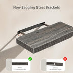 QEEIG Floating Shelves for Wall Bathroom Shelf Bedroom Kitchen Living Room Farmhouse Small Book Shelf 16 inch Set of 4, Grey (015-GY4) - color: D. Grey, size: 4pcs