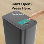 N. NETDOT 3 Pack (2 of 4 Gal & 1 of 2.6 Gal) Small Trash Can with Lid,Bathroom Garbage Can with Pop-Up Lid,Waste Basket for Bathroom,Kitchen,Bedroom,Powder Room,Craft Room,Office,College (Black) - color: 4gal x2 & 2.6gal Black