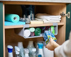 Joseph Joseph CupboardStore Under Shelf Storage Film, Foil and Bag Organizer, for Larger Rolls and Boxes, Fits Kitchen Units Over 13 in Wide, Large - size: Large