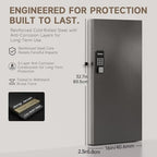 WeHere 120-Key Smart Key Lock Box Wall Mount – Commercial Key Cabinet with App, Keypad, Bluetooth & WiFi Unlock (Sold Separately), Access Log Tracking, Key Management for School, Property, Office - size: 120 keys(smart)