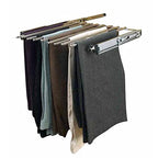 Rev-A-Shelf 30" Pull Out Wire Frame for 9 Pairs of Trouser Pant Rack for Space Saving Home Closet Storage Organization, Chrome, PSC-3014CR - size: 16 Pair