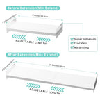 2Pack Adjustable Closet Shelves Organizer, Shelves for Closet Organization, Expandable Tension Shelf Storage Rack for Cabinet Wardrobe Cupboard Kitchen Bathroom - size: 2Pack/Normal, Small, W7.87" x L(17 "~ 31.5")