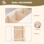 GiftAmaz 3-in-1 Wooden Baby Shower Crate Closet, Large Baby Basket for Nursery, Personalized Baby Gifts Basket, Baby Clothes Rack for Baby Shower, Newborn Boy Girl Welcome Gift for New Mom Parents