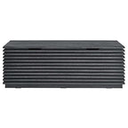 Modway Render 47" Wood Grain Storage Bench in Charcoal - color: Charcoal