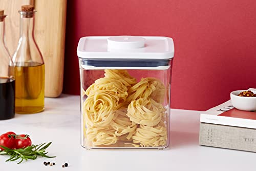 OXO Good Grips POP Container - Airtight Food Storage - Big Square Short 2.8 Qt Ideal for 5 lbs of sugar, cookies or crackers - color: White, size: 2.8 Qt