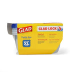 Glad GladWare XL Square Food Storage Containers with Lock Tight Lids, BPA-Free Family Size Plastic Containers for Leftovers, Meal Prep, and Freezer Storage, Dishwasher Safe, 104 Oz, 3 Count - size: 104 oz - 3 Count, style: Square
