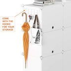 HOMIDEC Shoe Rack, 6 Tier Shoe Storage Cabinet 24 Pair Plastic Shoe Shelves Organizer for Closet Hallway Bedroom Entryway - color: White, style: 2 by 6