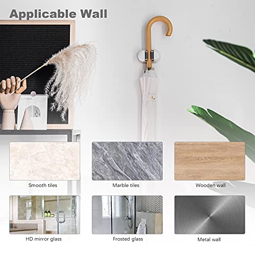 BEZOX Broom Holder, 3 PCS Wall Mount Mop Organizer Gripper, Self-adhesive Cleaning Suppliers Hanger Stands Rack for Bathroom, Kitchen, Garden, Garage Organization Storage - style: Classic