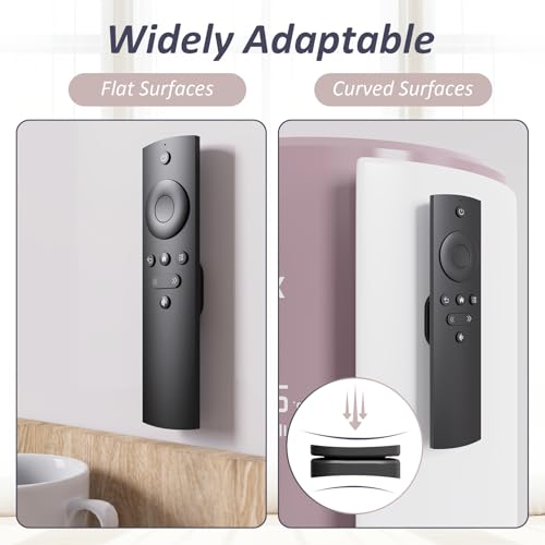 Magnetic Remote Control Holder Wall Mount Self-Adhesive, 6 Pack Upgraded Silicone Remote Organizer Storage Wall Holder for Home Office TV, Fan and Air Conditioner Remote Control Black - color: 6 Black, size: Oval