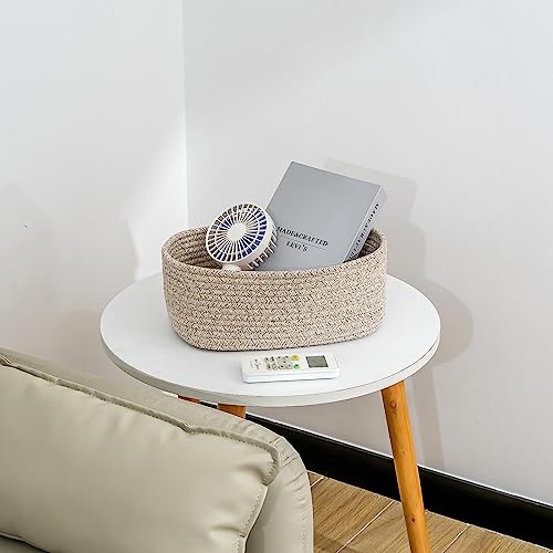 CubesLand Small Storage Baskets for Shelf,Cube Organizer Basket Bin,Woven Baskets for Shelves,Soft Toys Storage Basket,Baby Nursery Basket Bin,Home Decor 12 x 8 x 5.11 inches Light Brown - color: Light Brown, size: 2pcs-Small Basket