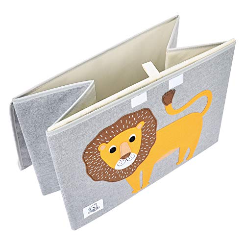 CLCROBD Foldable Large Kids Toy Chest with Flip-Top Lid, Collapsible Fabric Animal Toy Storage Organizer/Bin/Box/Basket/Trunk for Toddler, Children and Baby Nursery (Bear) - color: Bear