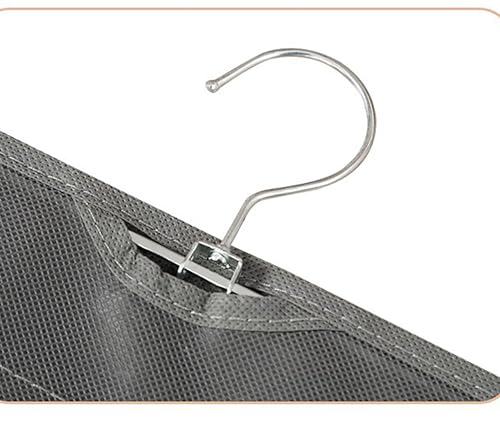 Wardrobe Jewelry Storage Bag, 15.7 Inch x 32.7 Inch 80 Pockets White Cloth Hanging Hangers Transparent Grids for Necklace Organizers (white)