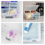 Best Kept Super Satchel Double Deep Compartment Box - Art Storage with 8 Removable Compartments | Smart Closure for Craft Supplies, Home & Office Improvement - style: 8 Removable Dividers Only