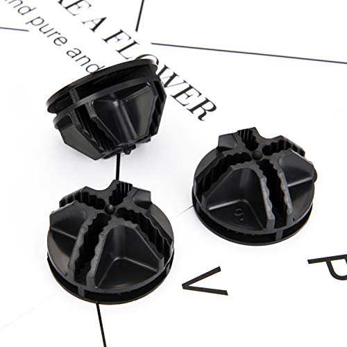 32 Pieces Cube Connectors Plastic Storage Wire Cube Organizer ABS Connectors for Modular Closet Storage Organizer and Wire Shelf (Black) - color: Black