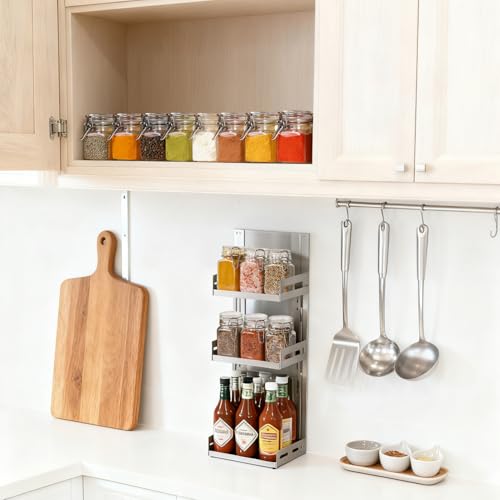ComSaf Set of 6 Square Glass Spice Jars with Airtight Lids (4 Oz), Mini Favor Jars with Wire Clamp for Honey, Herbs & Farmhouse Kitchen Pantry Organization, with Funnel & Labels - size: 4oz*6