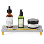 SpaceAid DryingNeat Sink Organizer, Instant Dry Sink Caddy Organizers, Kitchen Sponge Soap Holder Dispenser, Countertop Fast Drying Rack (Bamboo Feet, Gray) - color: Gray