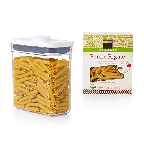 OXO Good Grips POP Container, 1.2 Qt - Rectangle - Pasta, Transparent - color: White, size: 1.2 Qt - Rectangle
