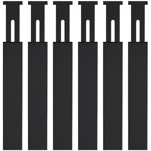 Bamboo Drawer Dividers,17-22" Adjustable Kitchen Drawer Organizer for Clothes,6 Pack Expandable Drawer Organization Separators for Bedroom,Bathroom,Dresser and Office,Black - color: Black-6Pack, size: 17-22 IN