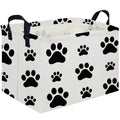 Rectangular Dog Basket,Nursery Hamper,Collapsible canvas kids toy storage box,Kids room storage basket,Gift Basket(Dogs) - color: Dogs