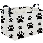 Rectangular Dog Basket,Nursery Hamper,Collapsible canvas kids toy storage box,Kids room storage basket,Gift Basket(Dogs) - color: Dogs