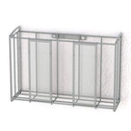 Simple Houseware Over Cabinet Door Organizer, 12.5"Wx3.75"Dx18"H, Mesh Silver - color: Silver