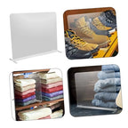2pcs Acrylic Closet Divider Versatile Storage Organizer Robust Shelves for Wardrobe Shoe Rack and Cabinet