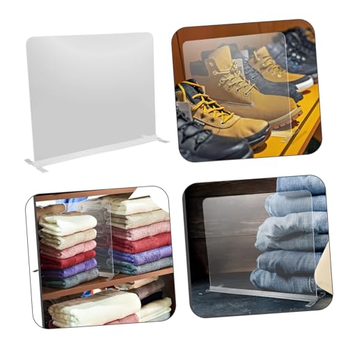 2pcs Acrylic Closet Divider Versatile Storage Organizer Robust Shelves for Wardrobe Shoe Rack and Cabinet