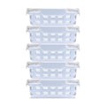 Ello Duraglass 3.4 Cup Meal Prep Sets 10Pc, 5 Pack Set- Glass Food Storage Container with Silicone Sleeve and Airtight BPA-Free Plastic Lids, Dishwasher, Microwave, and Freezer Safe, Halogen Blue - color: Halogen Blue with Sleeve, size: 3.4 Cup