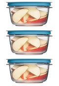 Storage Containers, Easy Find Lids, Teal, 5 cup, Flex & Seal, Leak Proof Lids, Food Storage Set, Clear Meal Prep Flex Containers, 3 Piece Set - size: 5 Cup