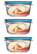 Storage Containers, Easy Find Lids, Teal, 5 cup, Flex & Seal, Leak Proof Lids, Food Storage Set, Clear Meal Prep Flex Containers, 3 Piece Set - size: 5 Cup