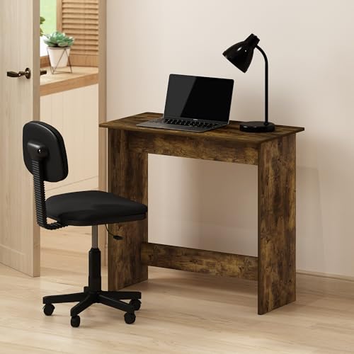 Furinno Simplistic Small Desk, 31.3" Wide Gaming Desk, Rectangular Computer Desk with Rounded Edges, Office Desk for Home Office, Bedroom, Study Room, Dorm, Amber Pine - color: Amber Pine, size: 31.3" x 15.4"