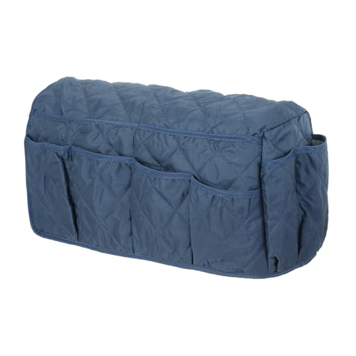 uxcell Sofa Armrest Organizer Non-Slip Armchair Caddy Waterproof Couch Remote Holder Organizers with 14 Pockets for TV Remote Control Cell Phone Magazines Sofa Organization, Navy Blue - color: Navy Blue