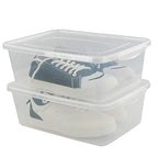 Jekiyo Clear Plastic Storage Bin, 14 Quart Latching Box Container with Lid, 4 Packs - size: 14 Quart