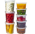 DuraHome Deli Containers with Lids for Food Storage Leakproof - 60 Sets BPA-Free Plastic Microwaveable Clear Food Storage Container Premium Quality, Freezer & Dishwasher Safe (16 oz & 32 oz - Bulk) - size: 16 oz. & 32 oz. (60 Sets)