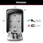 Master Lock Set Your Own combination Wall Mount Lock Box, 5 Key capacity, Black 5401EC