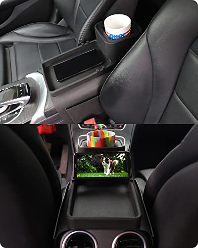 Couch Cup Holder Tray, VIENFUT Silicone Anti-Slip Sofa Armrest Tray with Side Pockets, BPA-Free Anti-Spill Couch Drink Holder for YETI, Remote, Snacks, Cellphone and iPad, Ideal Gift (Peach) - color: Peach