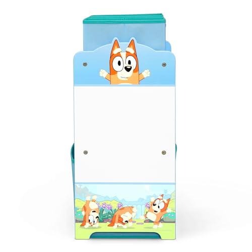Delta Children - Bluey Design & Store 6 Bin Toy Storage Organizer - Greenguard Gold Certified, Blue - color: Bluey