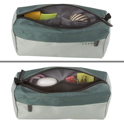 Five Star Pencil Pouch, Pen Case, 9-Pocket Zipper Pouch, Storage Organizer for School Supplies Earbuds Chargers Cables Makeup, Green/Juniper (500214F-ECM) - color: Green/Juniper, size: 8"L x 4"W x 3"H