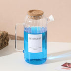 60oz Fabric Softener Dispenser,Liquid Laundry Detergent Dispenser with Lables,Laundry Detergent Container - size: 60oz-02
