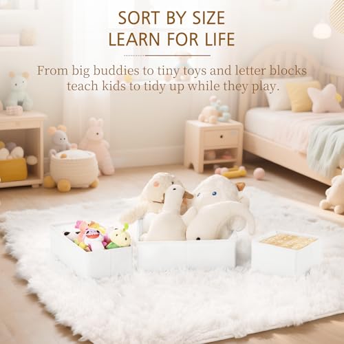 Criusia 15 Pack Drawer Organizer for Clothes, Foldable Dresser Dividers with 3 Sizes, Fabric Storage Bins – White - color: 15 PACK White