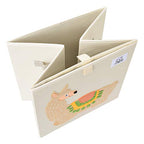 CLCROBD Foldable Animal Cube Storage Bins Fabric Toy Box/Chest/Organizer for Toddler/Kids Nursery, Playroom, 13 inch (Bear) - color: Bear