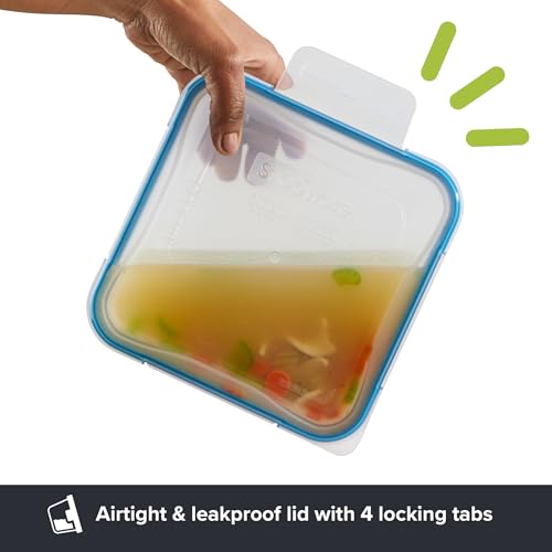Snapware Plastic Total Solutions (5-Pack, 5.5 Cup) Food Storage Containers Set, Airtight & Leakproof Plastic Locking BPA-Free Lids Tupperware, Freezer Dishwasher Microwave Safe - size: 5 Pack, style: 5.5 Cup
