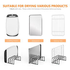 KORRTFID Cutting Board Storage Rack, Compact Cutting Board Organizer, Chopping Board Storage Stand Rack, Bakeware & Cookie Pan Sheets Organizer (2PCS 1.0 Inch) - size: 2PCS 1.0 Inch Width Slots