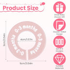 Hecila Baby Closet Dividers Baby Closet Dividers for Cloth 8PCS Unisex Round Double-Sided Clothes Size Divider Child Clothes Organizers Labels Wardrobe Organizer Hanger Divider from Newborn to Toddler