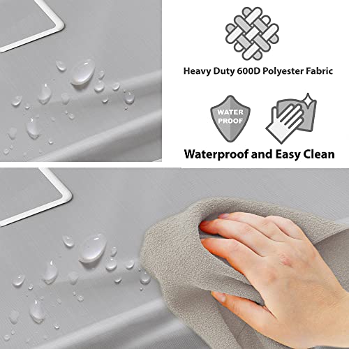 Simple Houseware Heavy Duty 3-Bag Laundry Sorter Rolling Cart, Silver/Assorted – Durable Triple Laundry Hamper with Removable Bags and Lockable Wheels for Laundry Room Organization - color: Silver/Assorted