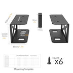 Under Desk Laptop/Mini PC Storage Mount,CPU Holder,Compatible with Dell OptiPlex,Mac Book,Mac mini and More.