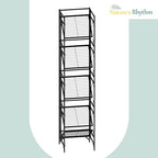 Nature's Rhythm 5-Tier Metal Storage Rack, Adjustable Garage Shelving Metal Shelving Unit(12.84 x 11.27 x 57.52inch, Black) - size: 5-Tier