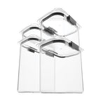 Rubbermaid Brilliance Pantry Food Storage Containers, Set of 4 (8 Pieces), BPA-Free, Clear, Airtight - size: Set of 4 Small (8-Piece)
