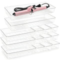 14 Pcs Clear Plastic Drawer Organizer Tray with 2 Pcs 15"x6" Extra Large Trays, Multi-Purpose Storage Bins for Vanity, Makeup, Kitchen Utensils, Bathroom, Office Desk, Auto Tools & Craft Supplies - size: 2 Pack 15×6", 3 Pack 9×6", 9 Pack 3×6"