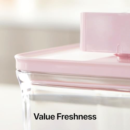 VAKUEN Premium Airtight Food Storage Containers ROSE 8P/SET, 6pcs Container, 1pcs Water Pitcher and Vacuum Sealer. Patented Double Silicone Lining, 100% Leak Proof, BPA-FREE